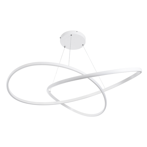 GLOBOSTAR® DEXTER 60918 Μοντέρνο Κρεμαστό Φωτιστικό Οροφής LED 120W 13440lm 300° AC 220-240V IP20 Ρυθμιζόμενο Λευκό CCT με Χειριστήριο από 2700K έως 6000K Dimmable - Lumileds SMD Chip - Λευκό Ματ - Μ103 x Π103 x Υ22cm - 3 Χρόνια Εγγύηση