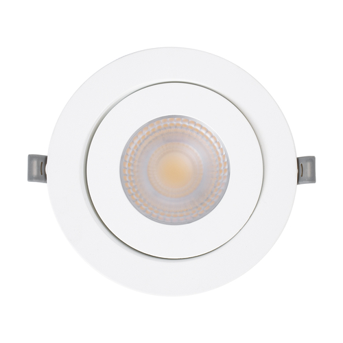 GLOBOSTAR® LEXIS JOINT 60989 Χωνευτό Κινούμενο Downlight Σποτ LED 12W 1140lm 45° AC 220-240V Αδιάβροχο IP44 Θερμό Λευκό 2700K - Bridgelux SMD Chip & TÜV SÜD Driver - Λευκό Ματ - Μ15.8 x Π15.8 x Υ13cm / Q13cm - 5 Χρόνια Εγγύηση