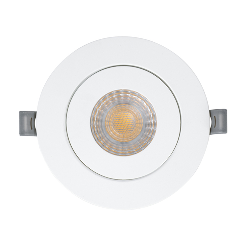 GLOBOSTAR® LEXIS JOINT 60991 Χωνευτό Κινούμενο Downlight Σποτ LED 7W 660lm 45° AC 220-240V Αδιάβροχο IP44 Θερμό Λευκό 2700K - Bridgelux SMD Chip & TÜV SÜD Driver - Λευκό Ματ - Μ12 x Π12 x Υ3.1cm / Q9cm - 5 Χρόνια Εγγύηση