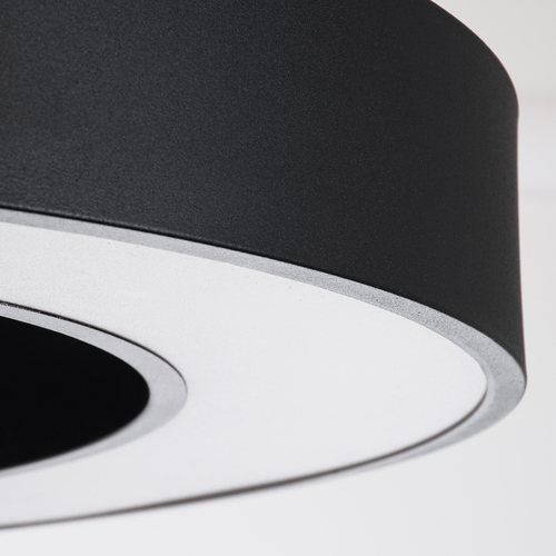 GLOBOSTAR® RA 61196 Μοντέρνο Κρεμαστό Φωτιστικό Οροφής LED 75W 8250lm 120° AC 220-240V IP20 Ρυθμιζόμενο Λευκό CCT με Χειριστήριο από 2700K έως 6000K Dimmable - Lumileds SMD Chip - Μαύρο Ματ - Μ80 x Π80 x Υ8cm - 3 Χρόνια Εγγύηση