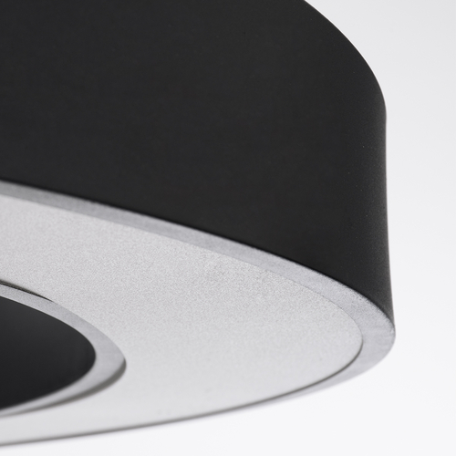 GLOBOSTAR® RA 61198 Μοντέρνο Κρεμαστό Φωτιστικό Οροφής LED 100W 11020lm 120° AC 220-240V IP20 Ρυθμιζόμενο Λευκό CCT με Χειριστήριο από 2700K έως 6000K Dimmable - Lumileds SMD Chip - Μαύρο Ματ - Μ120 x Π120 x Υ8cm - 3 Χρόνια Εγγύηση