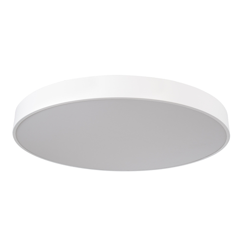 GLOBOSTAR® BURTON 61205-S Μοντέρνο Φωτιστικό Οροφής LED 100W 11020lm 120° AC 220-240V IP20 Ρυθμιζόμενο Λευκό CCT με Χειριστήριο από 2700K έως 6000K Dimmable - Lumileds SMD Chip - Λευκό Ματ - Μ80 x Π80 x Υ8cm - 3 Χρόνια Εγγύηση