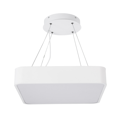 GLOBOSTAR® KAMALA 61207-S Μοντέρνο Φωτιστικό Οροφής LED 67W 7370lm 120° AC 220-240V IP20 Ρυθμιζόμενο Λευκό CCT με Χειριστήριο από 2700K έως 6000K Dimmable - Lumileds SMD Chip - Λευκό Ματ - Μ40 x Π40 x Υ8cm - 3 Χρόνια Εγγύηση