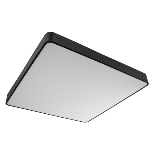 GLOBOSTAR® KAMALA 61210-S Μοντέρνο Φωτιστικό Οροφής LED 100W 11020lm 120° AC 220-240V IP20 Ρυθμιζόμενο Λευκό CCT με Χειριστήριο από 2700K έως 6000K Dimmable - Lumileds SMD Chip - Μαύρο Ματ - Μ80 x Π80 x Υ8cm - 3 Χρόνια Εγγύηση