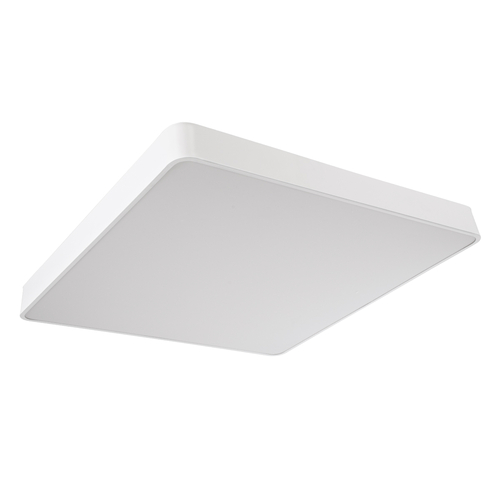 GLOBOSTAR® KAMALA 61211-S Μοντέρνο Φωτιστικό Οροφής LED 100W 11020lm 120° AC 220-240V IP20 Ρυθμιζόμενο Λευκό CCT με Χειριστήριο από 2700K έως 6000K Dimmable - Lumileds SMD Chip - Λευκό Ματ - Μ80 x Π80 x Υ8cm - 3 Χρόνια Εγγύηση