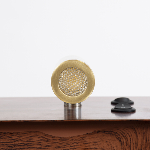 GLOBOSTAR® PALADIN 61362 Μοντέρνο Φωτιστικό Τοίχου - Απλίκα Ξενοδοχείου Reading Light με Φορτιστή USB 3A & Wireless 20W LED 6W 720lm 36° & 360° AC 220-240V IP20 Φυσικό Λευκό 4500K - Bridgelux COB Chip & TÜV SÜD Driver - Καφέ & Χρυσό Βούρτσας - Μ30 x Π11 x Υ12cm - 3 Χρόνια Εγγύηση