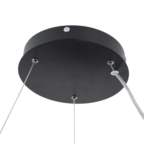 GLOBOSTAR® BURTON 61200-S Μοντέρνο Φωτιστικό Οροφής LED 67W 7370lm 120° AC 220-240V IP20 Ρυθμιζόμενο Λευκό CCT με Χειριστήριο από 2700K έως 6000K Dimmable - Lumileds SMD Chip - Μαύρο Ματ - Μ40 x Π40 x Υ8cm - 3 Χρόνια Εγγύηση