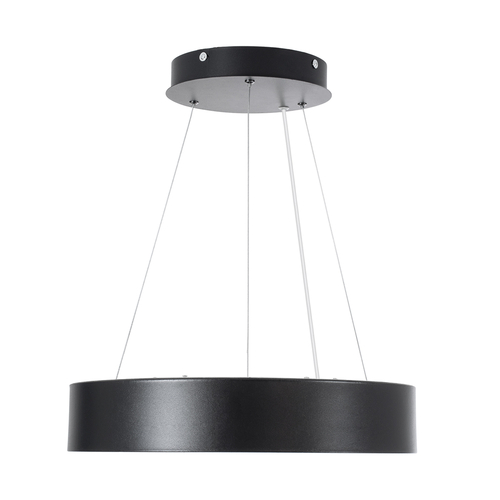 GLOBOSTAR® BURTON 61200-S Μοντέρνο Φωτιστικό Οροφής LED 67W 7370lm 120° AC 220-240V IP20 Ρυθμιζόμενο Λευκό CCT με Χειριστήριο από 2700K έως 6000K Dimmable - Lumileds SMD Chip - Μαύρο Ματ - Μ40 x Π40 x Υ8cm - 3 Χρόνια Εγγύηση