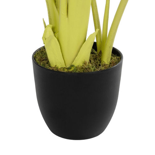 GloboStar® Artificial Garden YELLOW STRELITZIA 20367 Τεχνητό Διακοσμητικό Φυτό Κίτρινη Στερλίτσια Υ120cm