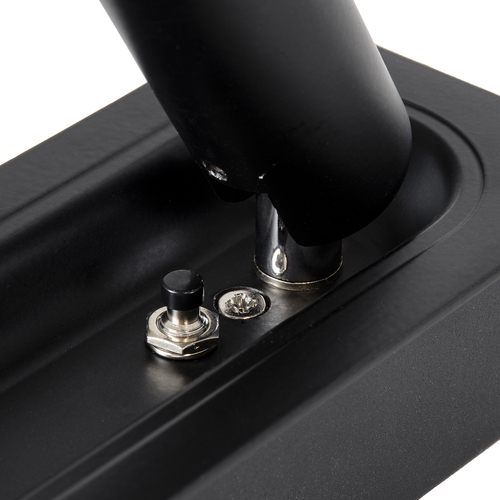 GLOBOSTAR® MANHATTAN 61097 Μοντέρνο Φωτιστικό Τοίχου - Απλίκα Ξενοδοχείου Reading Light LED 3W 405lm 36° AC 220-240V IP20 Φυσικό Λευκό 4500K - Bridgelux COB Chip & TÜV SÜD Driver - Μαύρο - Μ7 x Π7 x Υ17cm - 3 Χρόνια Εγγύηση