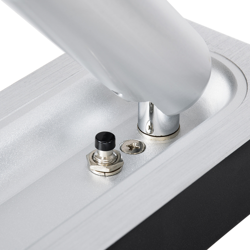 GLOBOSTAR® MANHATTAN 61099 Μοντέρνο Φωτιστικό Τοίχου - Απλίκα Ξενοδοχείου Reading Light LED 3W 405lm 36° AC 220-240V IP20 Φυσικό Λευκό 4500K - Bridgelux COB Chip & TÜV SÜD Driver - Νίκελ Βούρτσας - Μ7 x Π7 x Υ17cm - 3 Χρόνια Εγγύηση