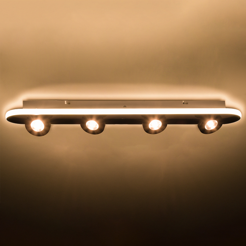 GLOBOSTAR® NESPO 61214 Μοντέρνο Φωτιστικό Οροφής LED 48W 5376lm 360° & 45° AC 220-240V IP20 Ρυθμιζόμενο Λευκό CCT με On/Off 2700K/4500K/6000K - Lumileds SMD Chip - Μαύρο Ματ - Μ80 x Π13 x Υ6.5cm - 3 Χρόνια Εγγύηση