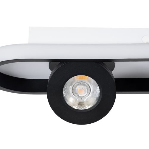 GLOBOSTAR® NESPO 61214 Μοντέρνο Φωτιστικό Οροφής LED 48W 5376lm 360° & 45° AC 220-240V IP20 Ρυθμιζόμενο Λευκό CCT με On/Off 2700K/4500K/6000K - Lumileds SMD Chip - Μαύρο Ματ - Μ80 x Π13 x Υ6.5cm - 3 Χρόνια Εγγύηση