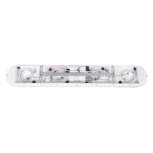 GLOBOSTAR® NESPO 61215 Μοντέρνο Φωτιστικό Οροφής LED 48W 5376lm 360° & 45° AC 220-240V IP20 Ρυθμιζόμενο Λευκό CCT με On/Off 2700K/4500K/6000K - Lumileds SMD Chip - Λευκό Ματ - Μ80 x Π13 x Υ6.5cm - 3 Χρόνια Εγγύηση
