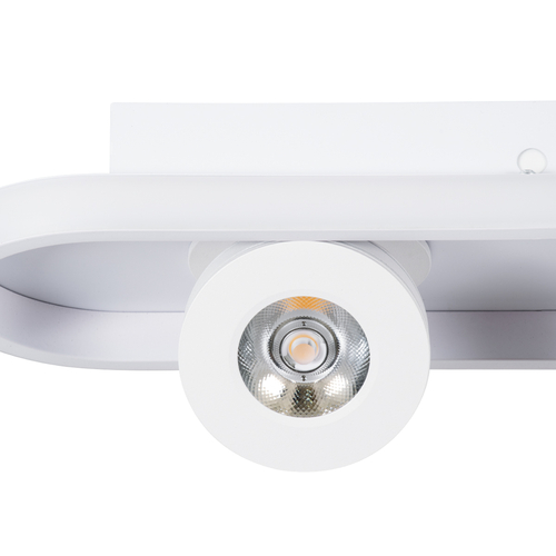 GLOBOSTAR® NESPO 61215 Μοντέρνο Φωτιστικό Οροφής LED 48W 5376lm 360° & 45° AC 220-240V IP20 Ρυθμιζόμενο Λευκό CCT με On/Off 2700K/4500K/6000K - Lumileds SMD Chip - Λευκό Ματ - Μ80 x Π13 x Υ6.5cm - 3 Χρόνια Εγγύηση