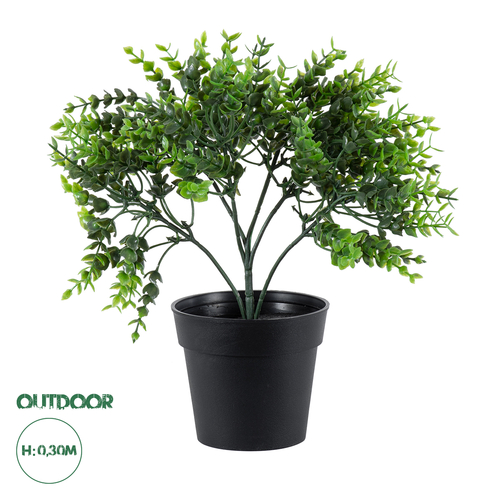GloboStar® Artificial Garden EUCALYPTUS 20392 Τεχνητό Διακοσμητικό Φυτό Ευκάλυπτος Υ30cm