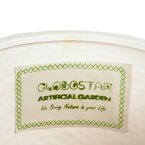 GloboStar® Artificial Garden PARGA 20452 Πήλινο Κεραμικό Κασπώ Γλάστρα - Flower Pot Μπεζ Φ23cm x Υ20.5cm