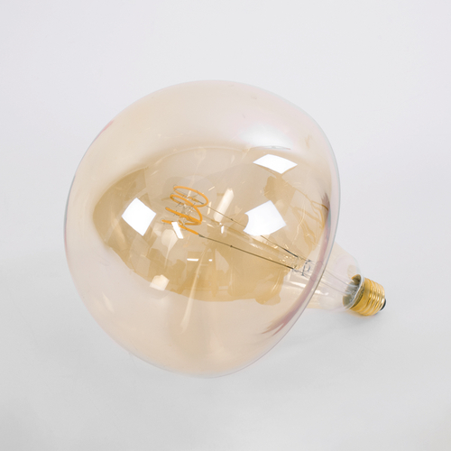 GLOBOSTAR® MAROON 99028 Λάμπα E27 BR200 LED 6W 420lm 360° AC 220-240V IP20 Ultra Θερμό Λευκό 2200K Dimmable - Soft T Spiral Filament Chip - Μελί - Μ20 x Π20 x Υ25.5cm - 3 Χρόνια Εγγύηση