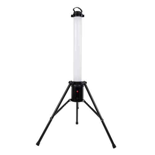 GLOBOSTAR® WORKINGLIGHT 99051 Προβολέας Εργασίας με Τρίποδο LED 65W 6000lm 360° AC 220-240V Αδιάβροχο IP65 IK08 Ψυχρό Λευκό 6000K - Sanan SMD Chip - Λευκό Γαλακτερό - Μ70 x Π70 x Υ130cm - 3 Χρόνια Εγγύηση