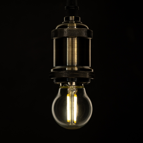 GLOBOSTAR® SPHERE 99052 Λάμπα E27 G45 LED 6W 660lm 360° AC 220-240V IP20 Φυσικό Λευκό 4500K Dimmable - Long Filament Chip -Διάφανο - Μ4.5 x Π4.5 x Υ7.5cm - 3 Χρόνια Εγγύηση