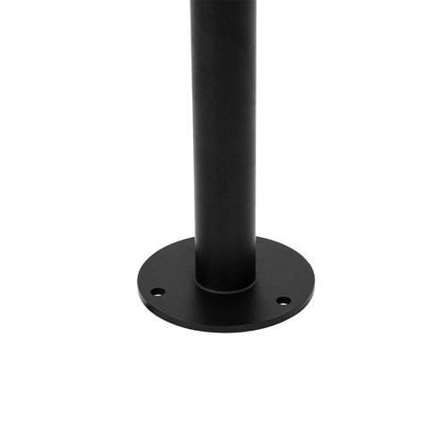 GloboStar® GARDENIA 60511 Φωτιστικό Κήπου - Πάρκου - Πλατείας - Κολωνάκι Αρχιτεκτονικού Φωτισμού Εξωτερικού Χώρου LED 7W 700lm 60° AC220-240V Αδιάβροχο IP65 - Σώμα Αλουμινίου & Tempered Glass - Μ15 x Π18 x Υ180cm - Θερμό Λευκό 2700K - Μαύρο - Bridgelux Chip - 5 Years Warranty