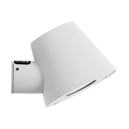 GLOBOSTAR® GARDENIA 60793 Μοντέρνο Φωτιστικό Τοίχου - Απλίκα με Ντουί 1 x GU10 AC 220-240V Αδιάβροχο IP65 - Λευκό Ματ - Μ9.5 x Π13 x Υ7.7cm