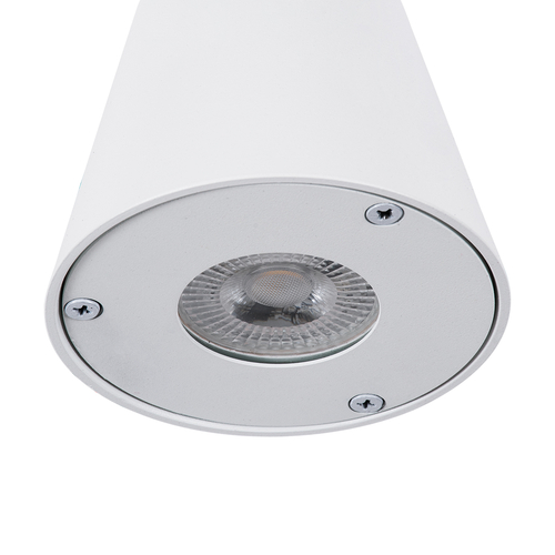 GLOBOSTAR® GARDENIA 60793 Μοντέρνο Φωτιστικό Τοίχου - Απλίκα με Ντουί 1 x GU10 AC 220-240V Αδιάβροχο IP65 - Λευκό Ματ - Μ9.5 x Π13 x Υ7.7cm