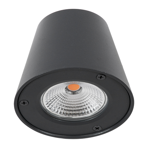 GLOBOSTAR® GARDENIA 60798 Μοντέρνο Φωτιστικό Τοίχου - Απλίκα LED 7W 700lm 60° AC 220-240V Αδιάβροχο IP65 Θερμό Λευκό 2700K - Bridgelux COB Chip & TÜV SÜD Driver - Γκρι Ανθρακί Ματ - Μ9.5 x Π13 x Υ7.7cm - 5 Χρόνια Εγγύηση