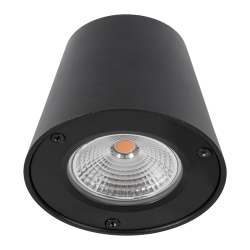 GLOBOSTAR® GARDENIA 60799 Μοντέρνο Φωτιστικό Τοίχου - Απλίκα LED 7W 700lm 60° AC 220-240V Αδιάβροχο IP65 Θερμό Λευκό 2700K - Bridgelux COB Chip & TÜV SÜD Driver - Μαύρο Ματ - Μ9.5 x Π13 x Υ7.7cm - 5 Χρόνια Εγγύηση