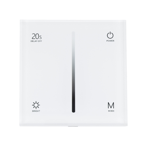 GloboStar® 71452 S1-T SKYDANCE AC Smart RF 2.4Ghz & Αφής - Touch Triac Dimming AC100-240V σε AC100-240V 1 x 1.5A 360W - Max 1.5A 360W - IP20 - Λευκό Σώμα - Μ8.5 x Π8.5 x Υ3.2cm - 5 Years Warranty