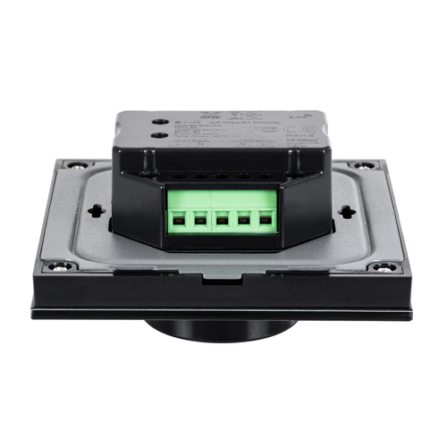 GloboStar® 71455 S1-K SKYDANCE AC Smart RF 2.4Ghz & Ροοστάτη - Push ON/OFF Triac Dimming AC100-240V σε AC100-240V 1 x 1.5A 360W - Max 1.5A 360W - IP20 - Μαύρο Σώμα - Μ8.5 x Π8.5 x Υ5cm - 5 Years Warranty