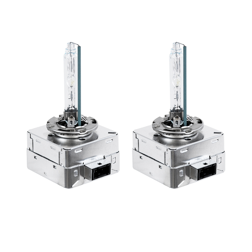 GLOBOSTAR® HID 84040 Λάμπα Xenon D1S Super Vision Υψηλής Φωτεινότητας +80% CANbus DOT ECER37 55W/110W 5000lm/10000lm 360° DC 12-24V Αδιάβροχο IP65 Ψυχρό Λευκό 6000K - Μ4 x Π5 x Υ8cm - Πακέτο 2 Τεμαχίων - 2 Χρόνια Εγγύηση