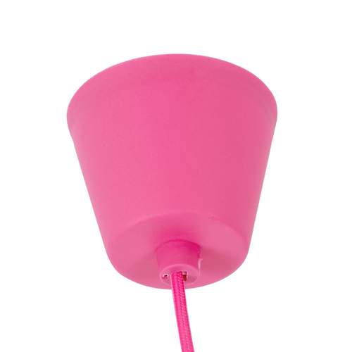 GLOBOSTAR® CABLITO 61552 Μοντέρνο Κρεμαστό Φωτιστικό Οροφής με Ντουί 1 x E27 AC 220-240V IP20 - Ροζ - Μ4 x Π4 x Υ110cm