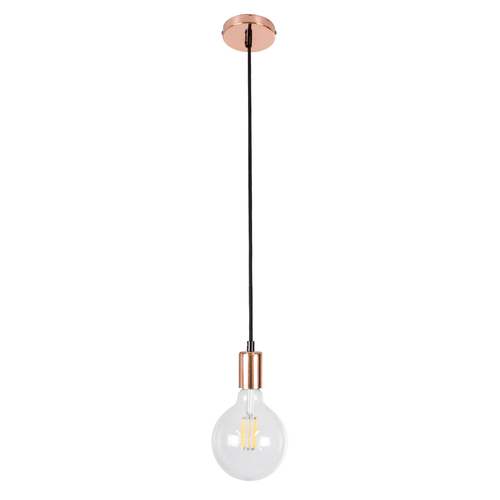 GLOBOSTAR® DOUITO 99422 Μοντέρνο Κρεμαστό Φωτιστικό Οροφής με Ντουί 1 x E27 AC 220-240V IP20 - Χάλκινο - Μ4 x Π4 x Υ110cm