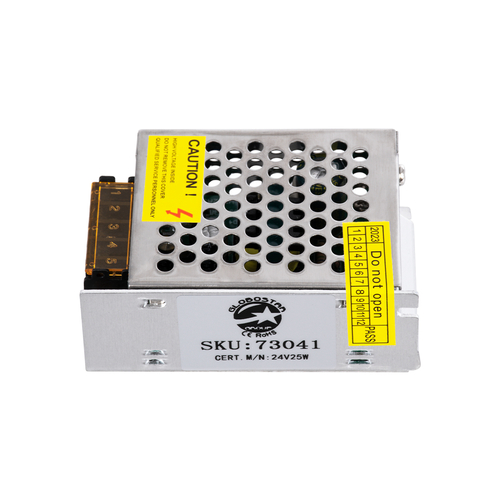GLOBOSTAR® LUMIVOLT 73041 Τροφοδοτικό/Μετασχηματιστής PELV 25W 1.05A DC 24V IP20 - AC 220-240V σε DC 24V / Ρυθμιζόμενo από DC 22.5V έως DC 25.5V - Μ8.7 x Π5.8 x Υ3.4cm - 3 Χρόνια Εγγύηση