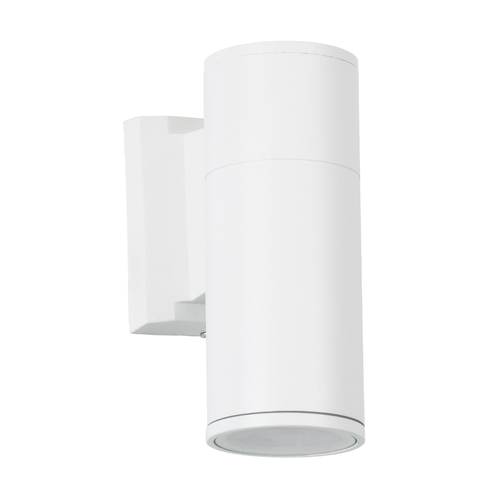 GLOBOSTAR® WALLY 77870 Μοντέρνο Φωτιστικό Τοίχου - Απλίκα με Ντουί 1 x GU10 AC 220-240V Αδιάβροχο IP65 - Λευκό Ματ - Μ6.4 x Π11 x Υ17cm