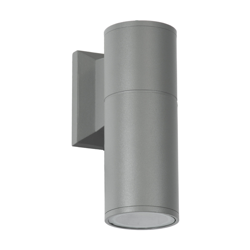 GLOBOSTAR® WALLY 77874 Μοντέρνο Φωτιστικό Τοίχου - Απλίκα με Ντουί 1 x GU10 AC 220-240V Αδιάβροχο IP65 - Γκρι - Μ6.4 x Π11 x Υ17cm