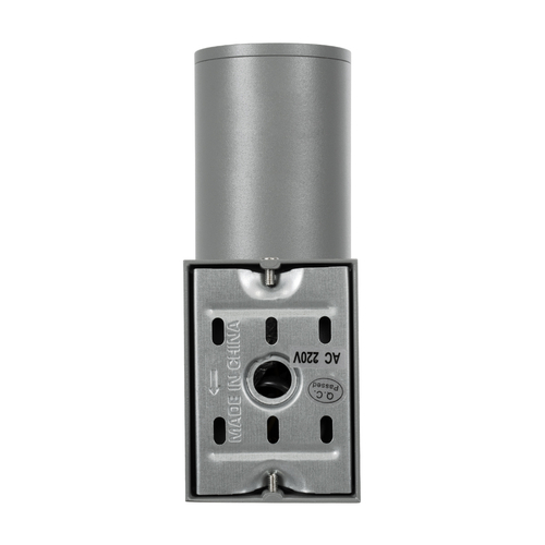 GLOBOSTAR® WALLY 77874 Μοντέρνο Φωτιστικό Τοίχου - Απλίκα με Ντουί 1 x GU10 AC 220-240V Αδιάβροχο IP65 - Γκρι - Μ6.4 x Π11 x Υ17cm