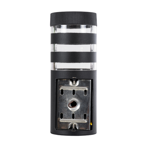 GLOBOSTAR® ORION 77882 Μοντέρνο Φωτιστικό Τοίχου - Απλίκα με Ντουί 1 x GU10 AC 220-240V Αδιάβροχο IP65 - Μαύρο Ματ - Μ9 x Π15 x Υ23.2cm