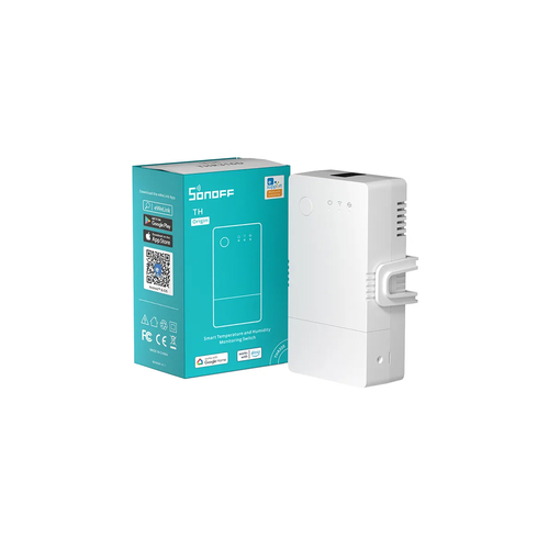 GloboStar® 80082 SONOFF THR320 TH ORIGIN Smart LAN & WiFi 2.4GHz Temperature and Humidity Control AC 100-240V Max 20A