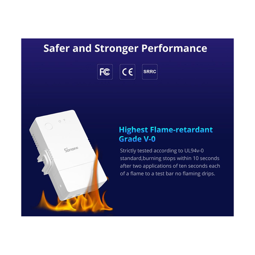 GloboStar® 80083 SONOFF POWR316 POW ORIGIN Smart LAN & WiFi 2.4GHz Power Meter Switch AC 100-240V Max 16A