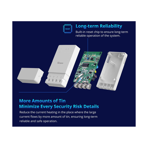 GloboStar® 80083 SONOFF POWR316 POW ORIGIN Smart LAN & WiFi 2.4GHz Power Meter Switch AC 100-240V Max 16A