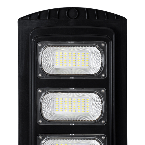 GloboStar® STREETA 85344 Professional LED Solar Street Light Αυτόνομο Ηλιακό Φωτιστικό Δρόμου 120W 1200lm 192 x LED SMD 5730 με Ενσωματωμένο Φωτοβολταϊκό Panel 6V 15W & Επαναφορτιζόμενη Μπαταρία Li-ion 3.2V 15000mAh με Αισθητήρα Ημέρας-Νύχτας & PIR Αισθητήρα Κίνησης - Αδιάβροχο IP65 - Ψυχρό Λευκό 6000K - Μ24 x Π6 x Υ73cm - 2 Years Warranty