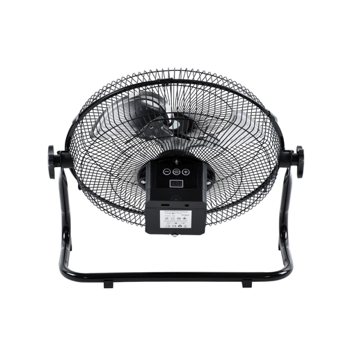 GloboStar® SOLARO-FAN 85352 Solar Fan Αυτόνομος Ηλιακός Επιδαπέδιος Ανεμιστήρας 25W 2 Λειτουργιών Ρεύματος με AC 220-240V ή με Φωτοβολταϊκό Panel 9V 12W & Επαναφορτιζόμενη Μπαταρία Li-ion 7.4V 4400mAh - 12 Ταχύτητες - Ενσωματωμένο USB 2.0 Charger Συσκευών - IP20 - Μ42 x Π20 x Υ35cm - Μαύρο & Ασημί - 2 Years Warranty