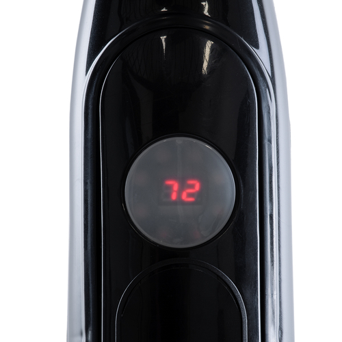 GloboStar® SOLARE-FAN 85358 Solar Fan Αυτόνομος Ηλιακός Επιδαπέδιος Ανεμιστήρας 25W 2 Λειτουργιών Ρεύματος με AC 220-240V ή με Φωτοβολταϊκό Panel 9V 15W & Επαναφορτιζόμενη Μπαταρία Li-ion 7.4V 6000mAh - 12 Ταχύτητες - Ασύρματο Χειριστήριο - Ενσωματωμένο USB 2.0 Charger Συσκευών - IP20 - Μ44 x Π37.5 x Υ132cm - Μαύρο - 2 Years Warranty