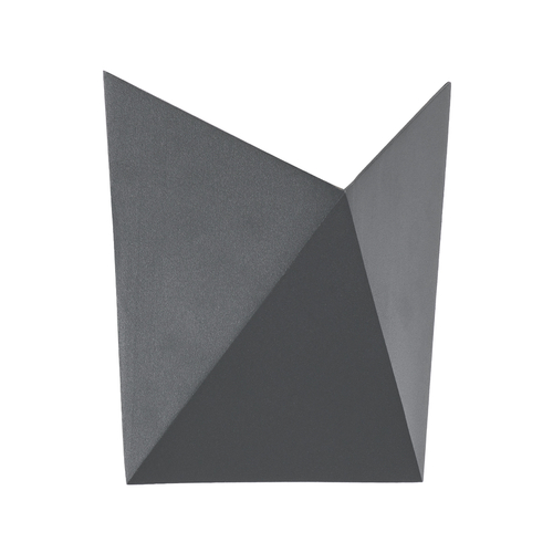 GLOBOSTAR® STEALTH 60519 Μοντέρνο Φωτιστικό Τοίχου - Απλίκα LED 10W 1000lm 60° AC 220-240V Αδιάβροχο IP65 Θερμό Λευκό 2700K - Bridgelux COB Chip & TÜV SÜD Driver - Γκρι Ανθρακί Ματ - Μ17 x Π7.5 x Υ17cm - 5 Χρόνια Εγγύηση