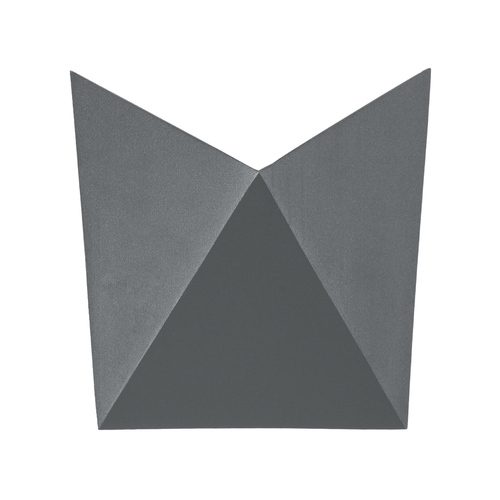 GLOBOSTAR® STEALTH 60519 Μοντέρνο Φωτιστικό Τοίχου - Απλίκα LED 10W 1000lm 60° AC 220-240V Αδιάβροχο IP65 Θερμό Λευκό 2700K - Bridgelux COB Chip & TÜV SÜD Driver - Γκρι Ανθρακί Ματ - Μ17 x Π7.5 x Υ17cm - 5 Χρόνια Εγγύηση