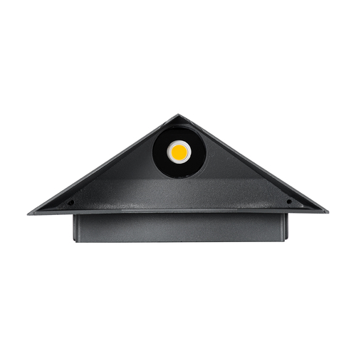 GLOBOSTAR® STEALTH 60519 Μοντέρνο Φωτιστικό Τοίχου - Απλίκα LED 10W 1000lm 60° AC 220-240V Αδιάβροχο IP65 Θερμό Λευκό 2700K - Bridgelux COB Chip & TÜV SÜD Driver - Γκρι Ανθρακί Ματ - Μ17 x Π7.5 x Υ17cm - 5 Χρόνια Εγγύηση