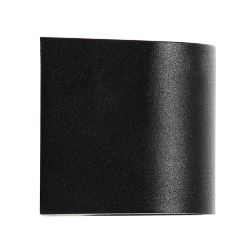 kelvo® MURANO 60607 Μοντέρνο Φωτιστικό Τοίχου - Απλίκα για Λάμπα MR16 με Ντουί 1 x GU10 AC 220-240V Αδιάβροχο IP65 - Μαύρο Ματ - Μ8 x Π8 x Υ7cm