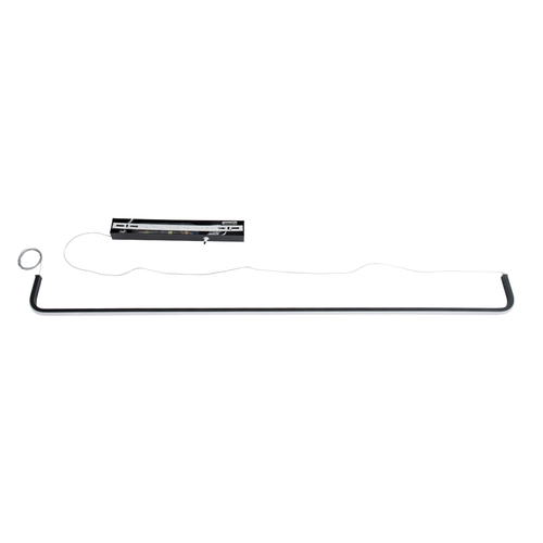 GLOBOSTAR® LINARIA 60921 Μοντέρνο Κρεμαστό Φωτιστικό Οροφής LED 36W 4150lm 200° AC 220-240V IP20 Ρυθμιζόμενο Λευκό CCT με Χειριστήριο από 2700K έως 6000K Dimmable - Lumileds SMD Chip - Μαύρο Ματ - Μ120 x Π2 x Υ10cm - 3 Χρόνια Εγγύηση